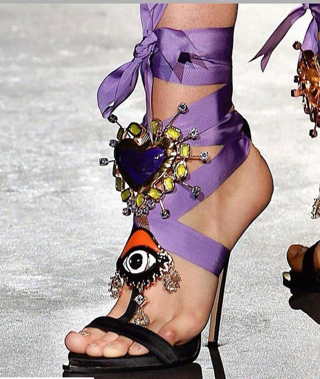 DSQUARED2 Зеленые кожаные босоножки, фото 6