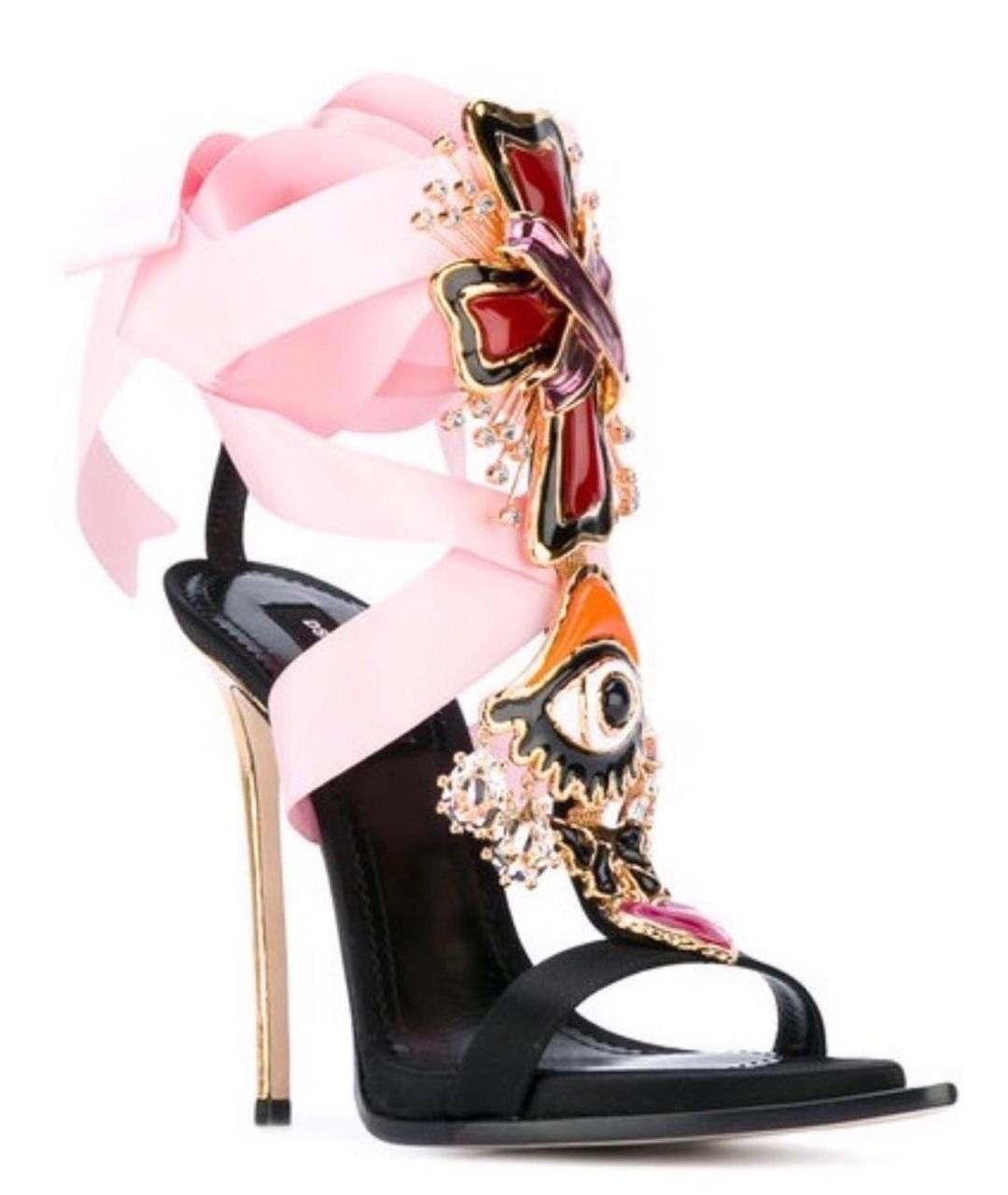 DSQUARED2 Зеленые кожаные босоножки, фото 5