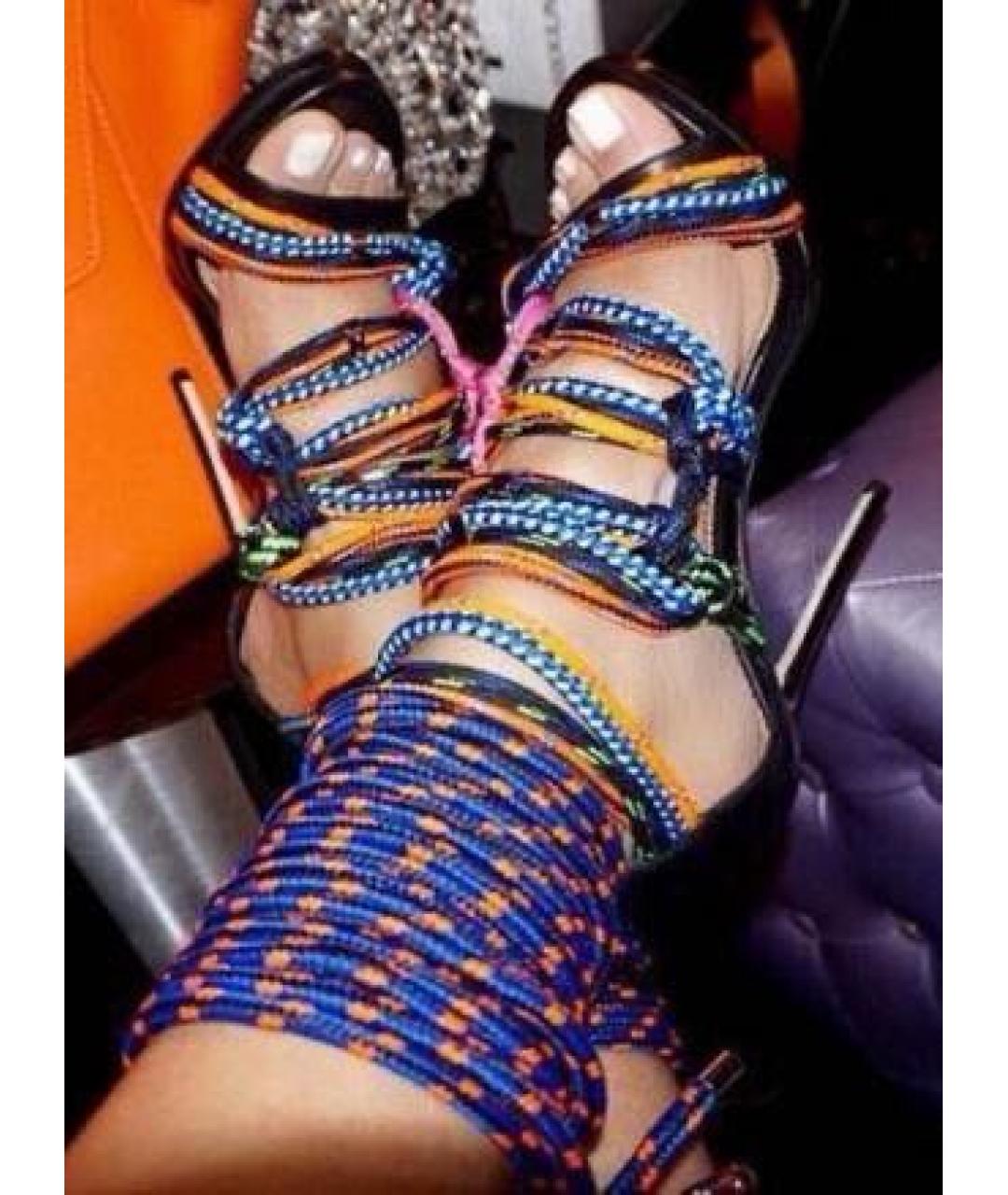 DSQUARED2 Мульти кожаные босоножки, фото 8