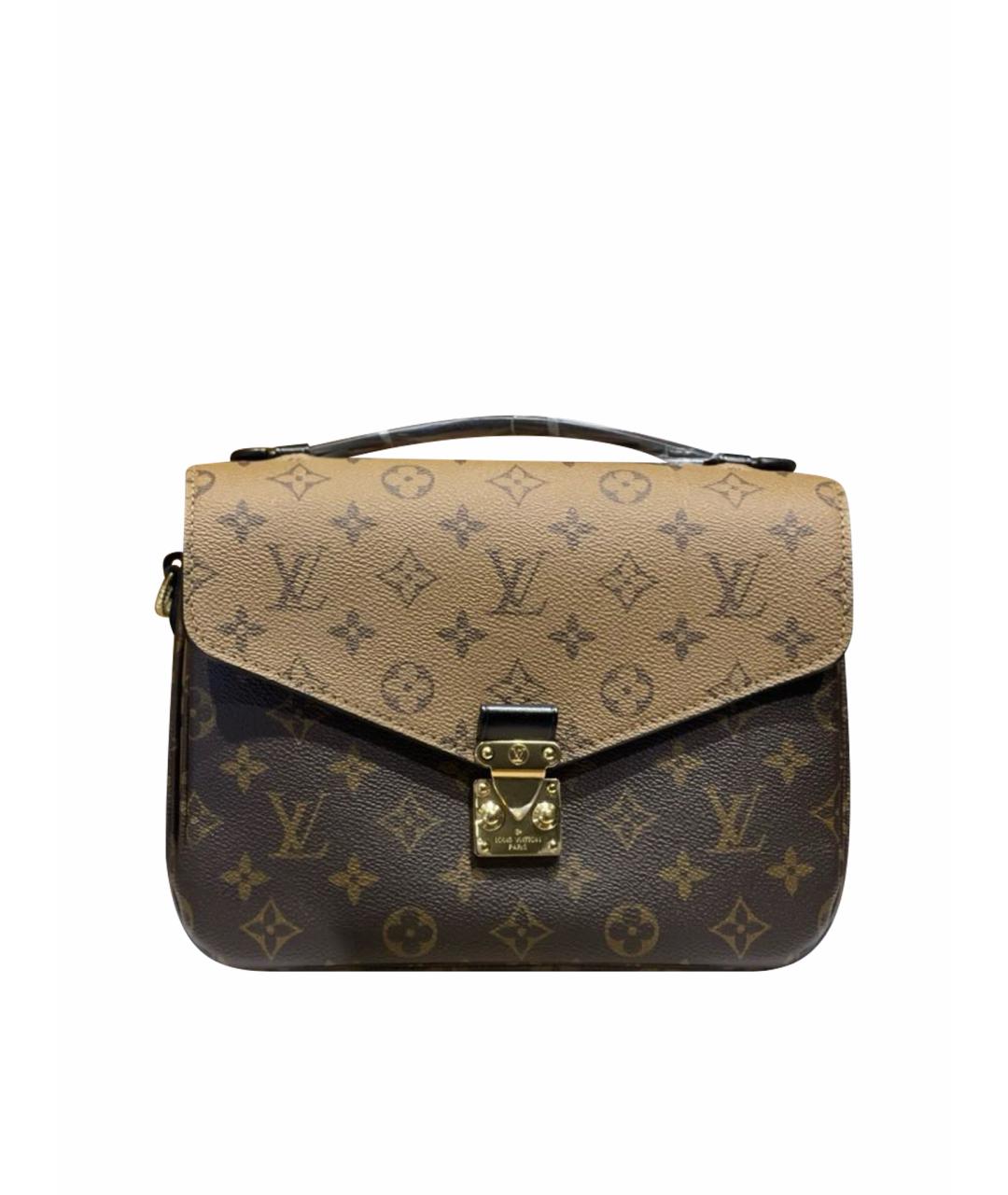 LOUIS VUITTON Коричневая сумка через плечо из искусственной кожи, фото 1