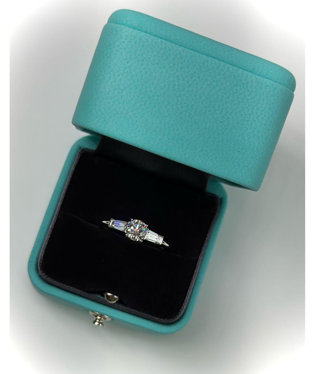 TIFFANY&CO Серебряное платиновое кольцо, фото 8
