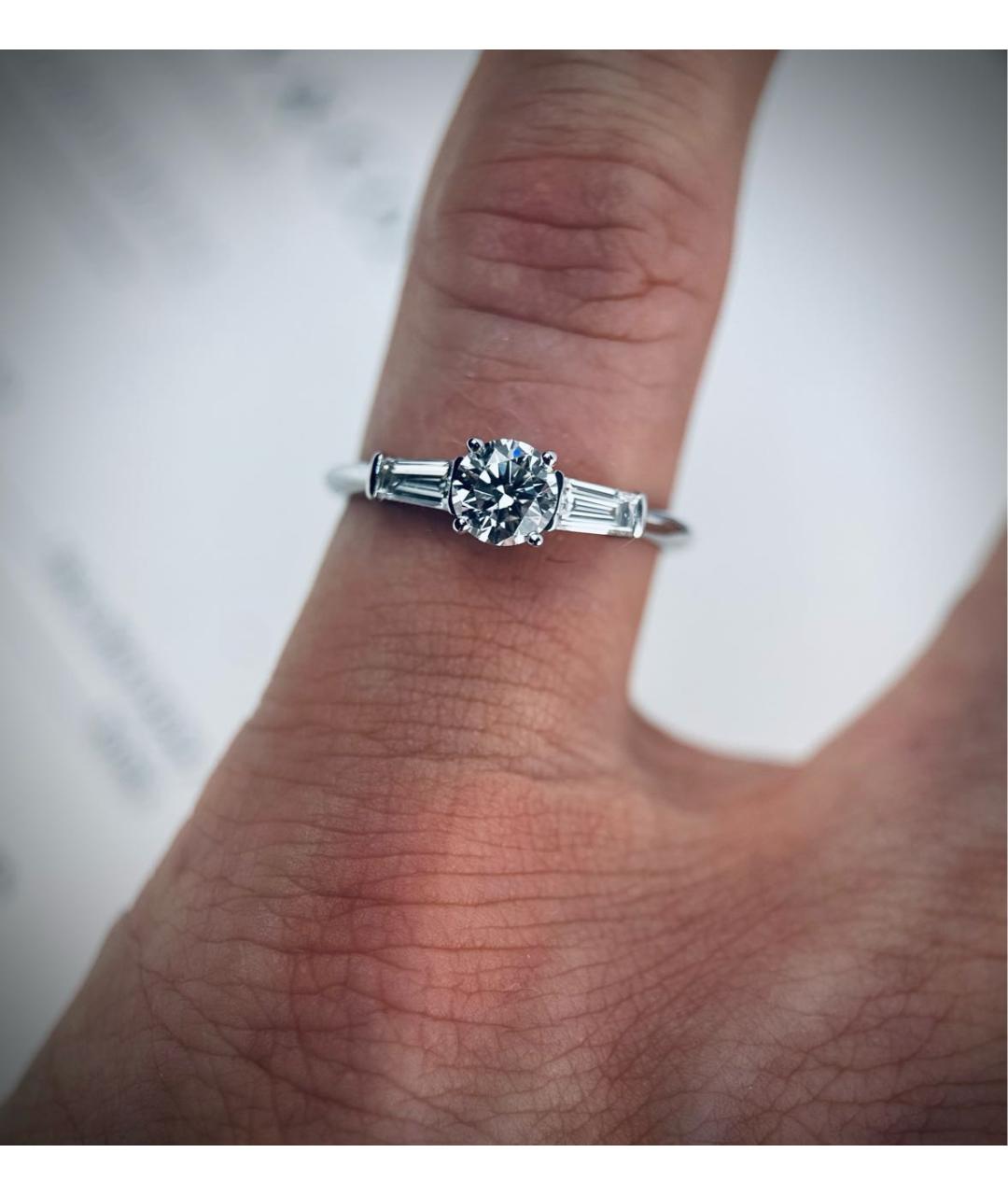 TIFFANY&CO Серебряное платиновое кольцо, фото 7