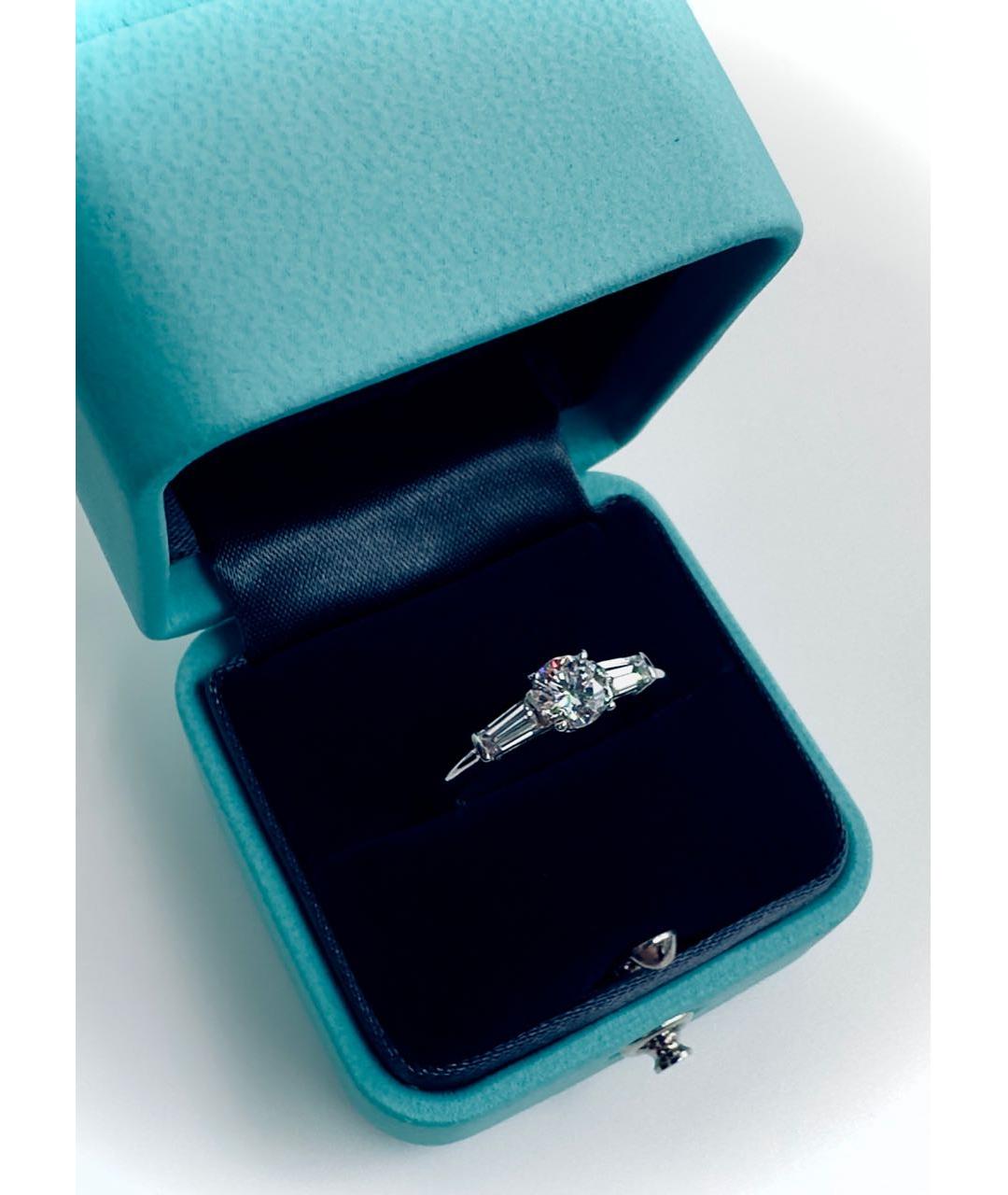 TIFFANY&CO Серебряное платиновое кольцо, фото 5