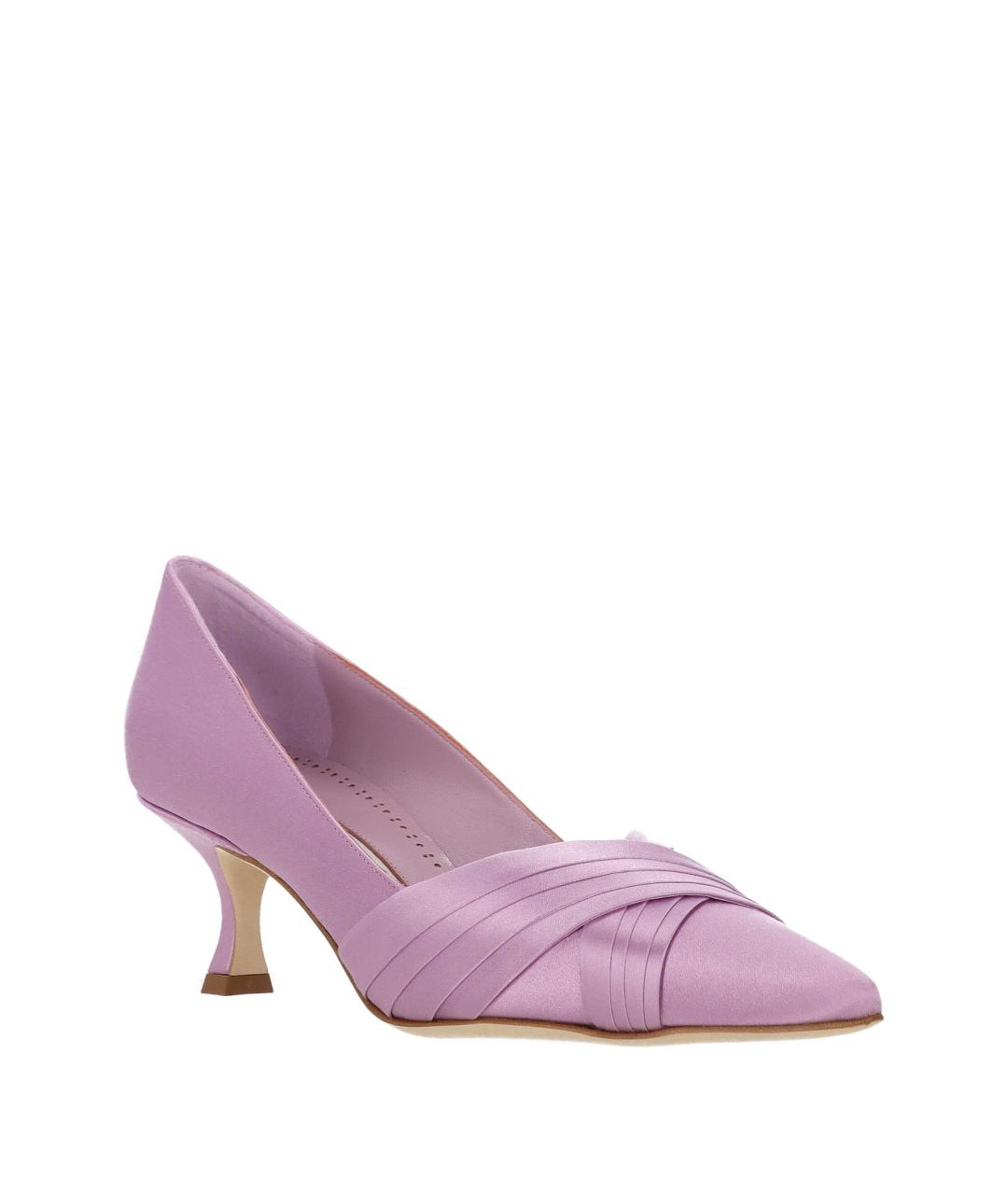 MANOLO BLAHNIK Фиолетовые текстильные туфли, фото 2
