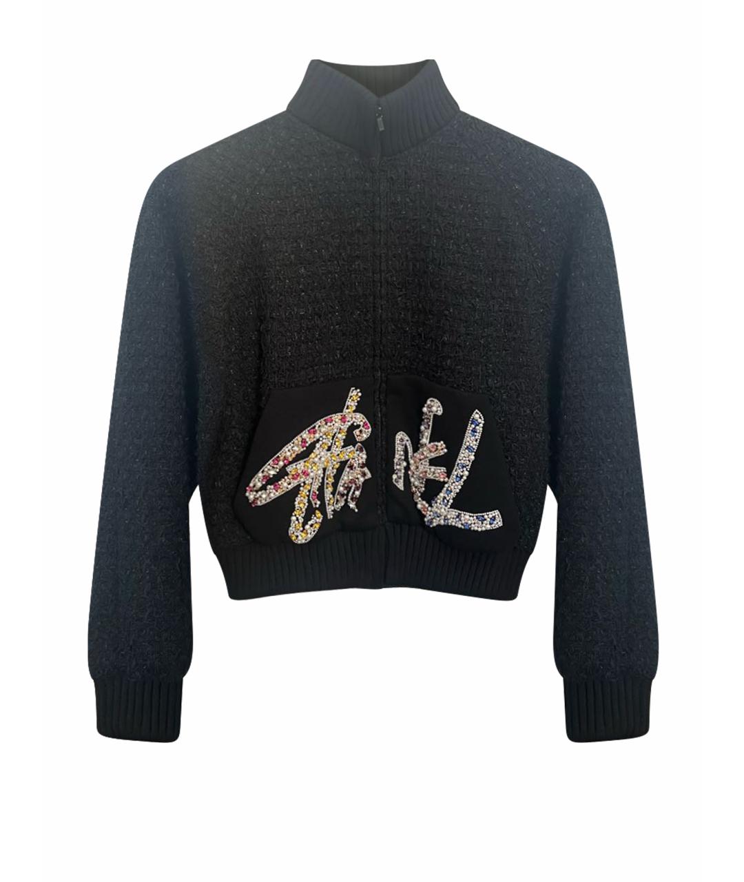 CHANEL Черная хлопковая куртка, фото 1