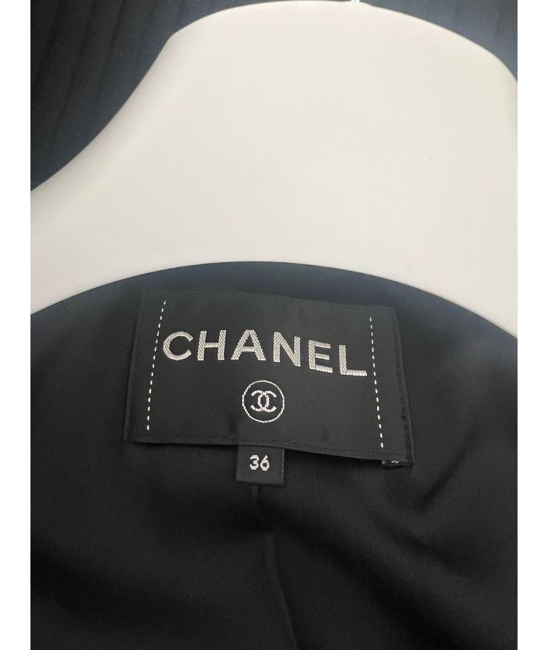CHANEL Черная хлопковая куртка, фото 5