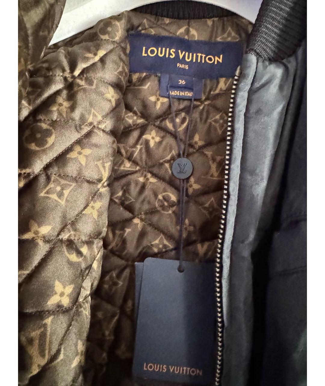 LOUIS VUITTON Черная полиэстеровая куртка, фото 3