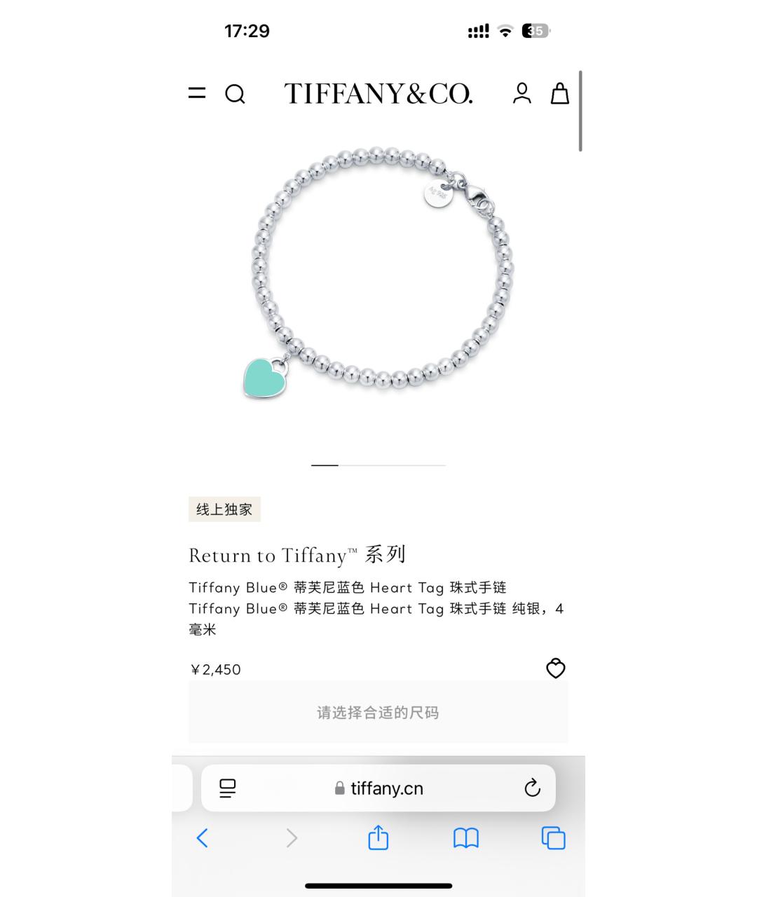 TIFFANY&CO Серебряный серебряный браслет, фото 8