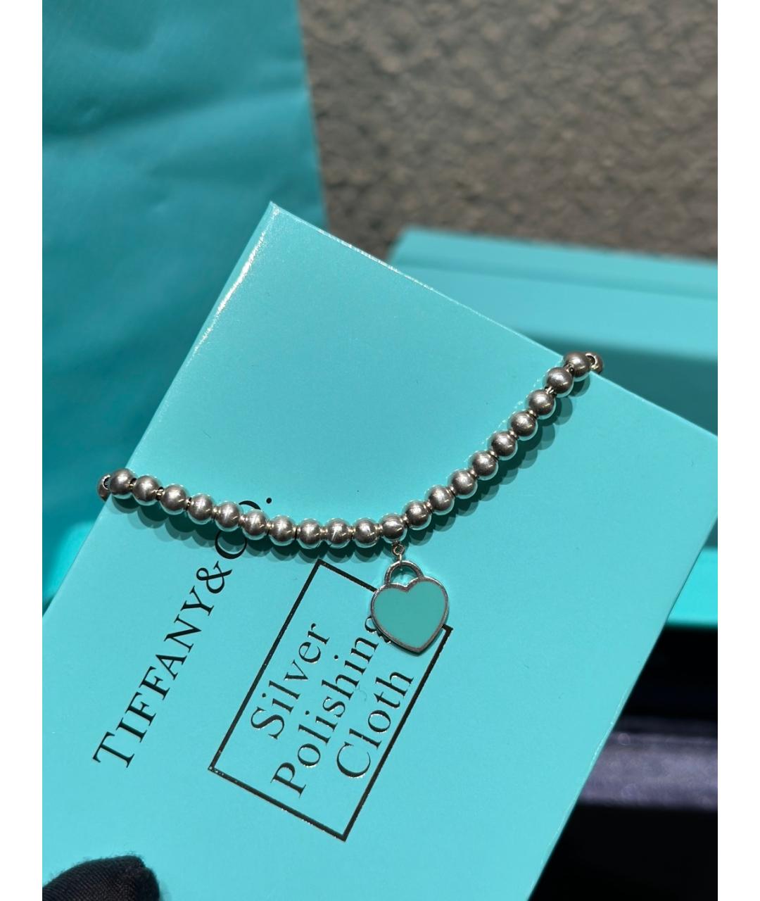 TIFFANY&CO Серебряный серебряный браслет, фото 7
