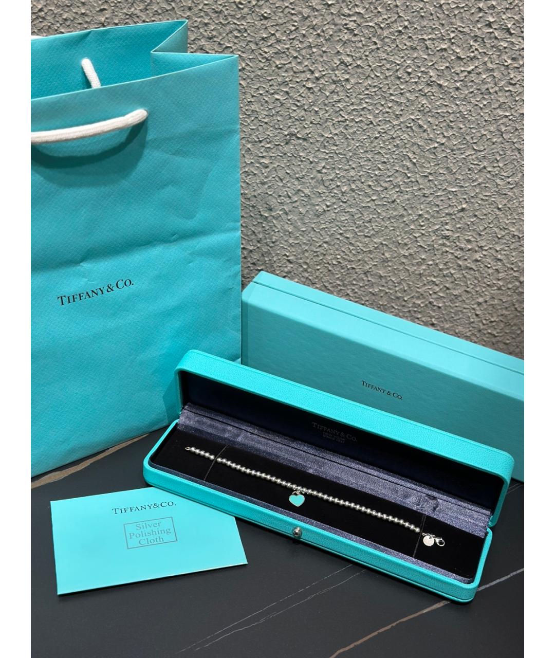 TIFFANY&CO Серебряный серебряный браслет, фото 10