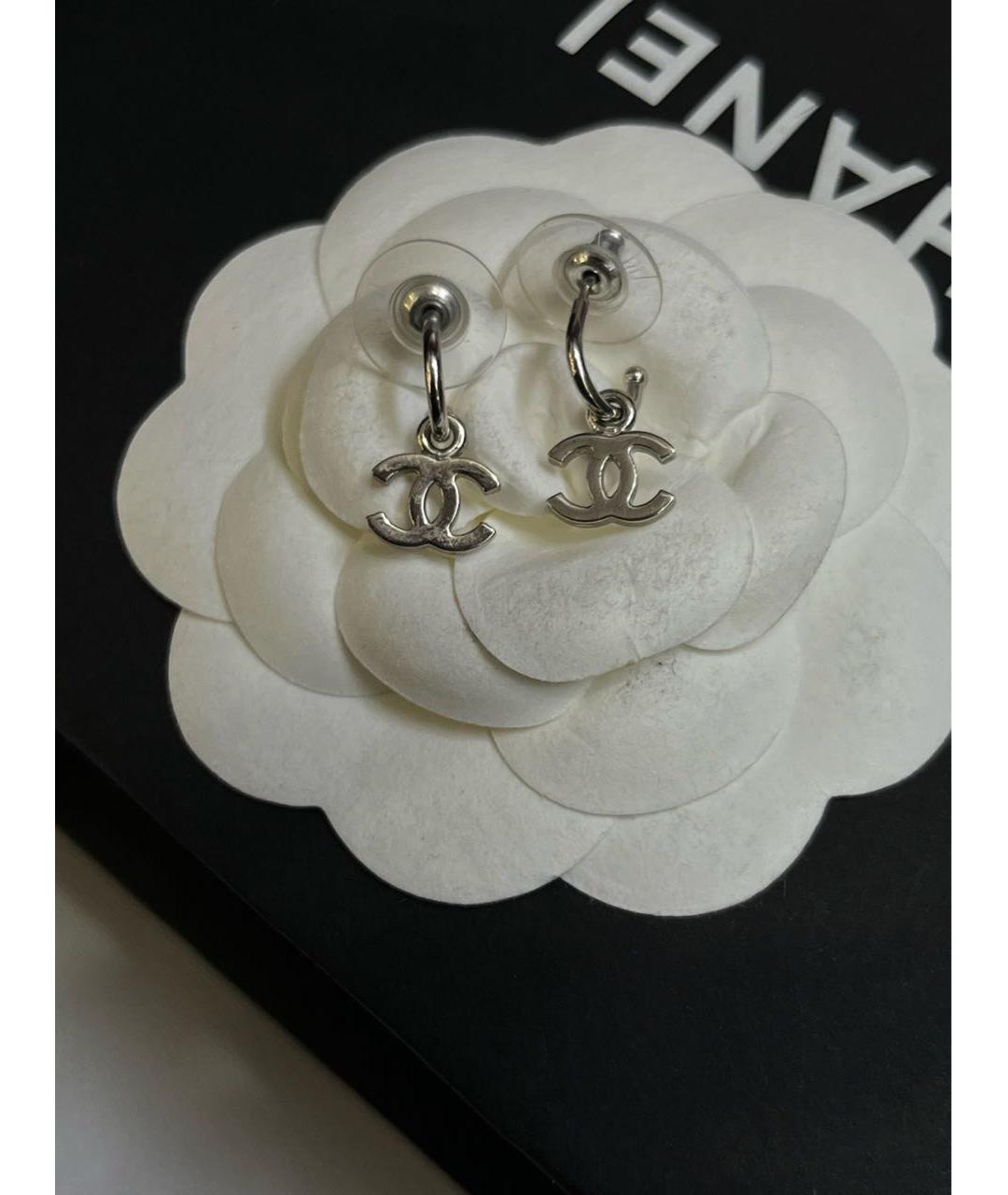 CHANEL Серебряные серьги, фото 2