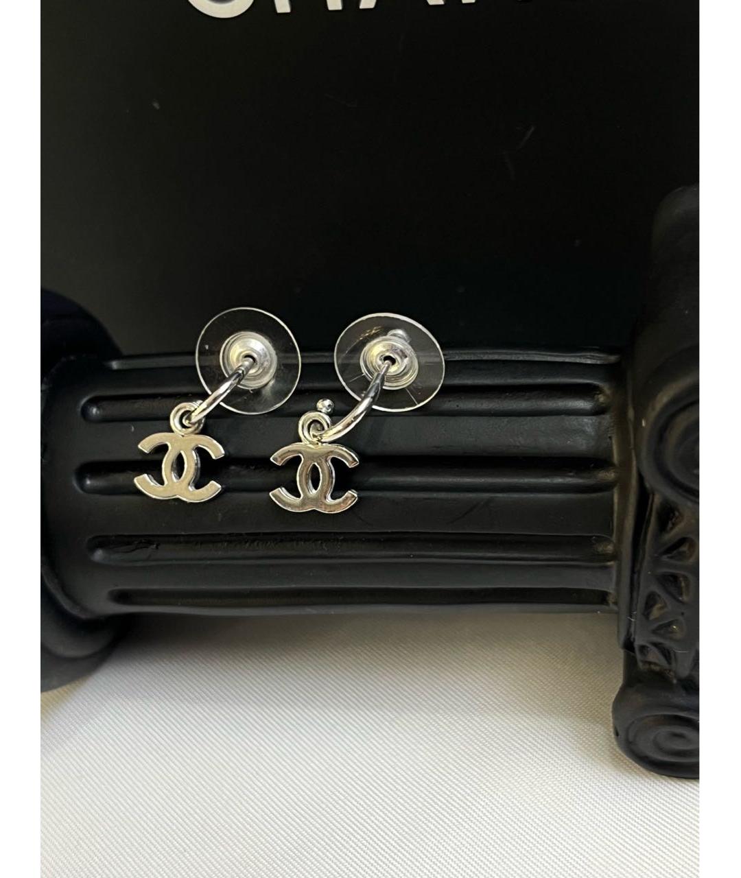CHANEL Серебряные серьги, фото 5