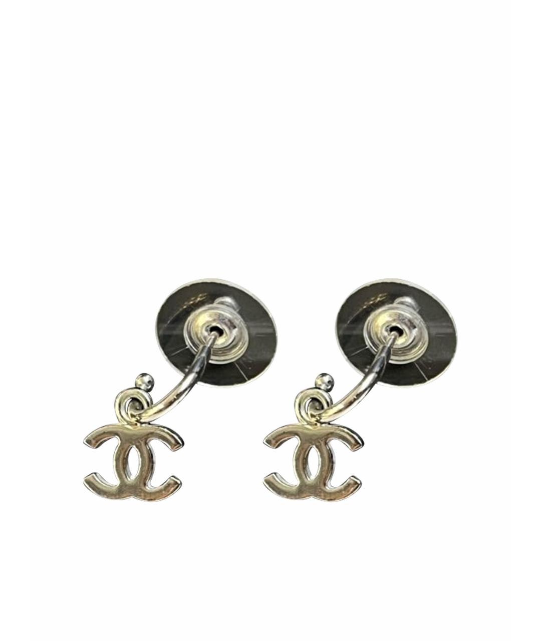 CHANEL Серебряные серьги, фото 1