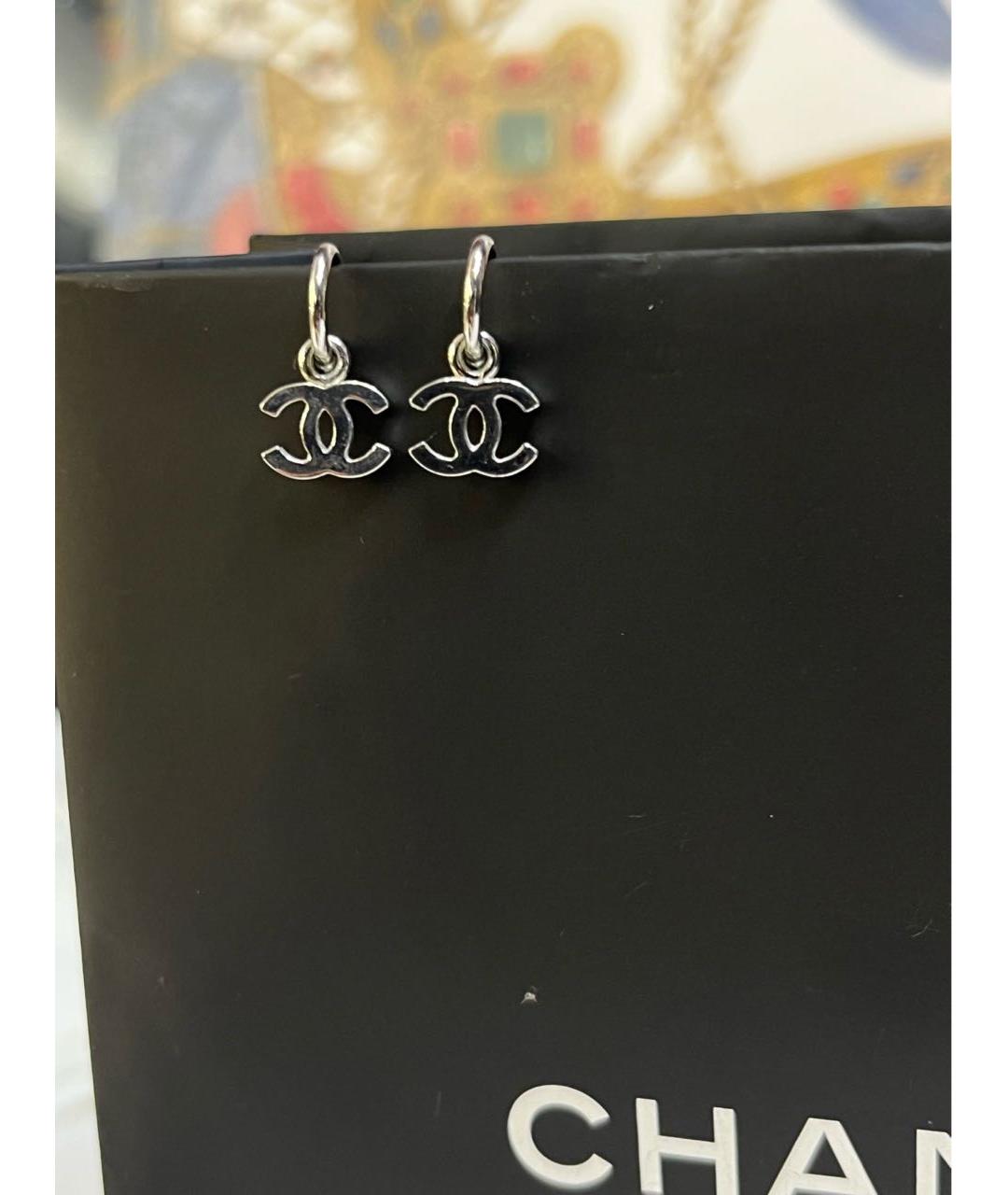CHANEL Серебряные серьги, фото 3