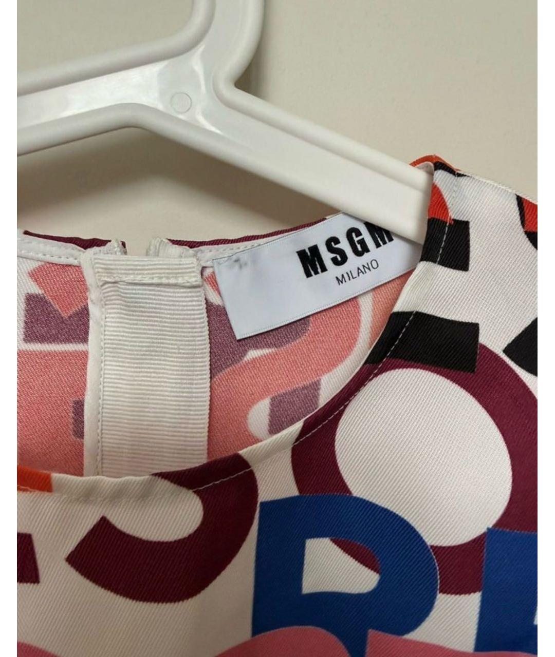 MSGM Мульти полиэстеровая футболка, фото 3