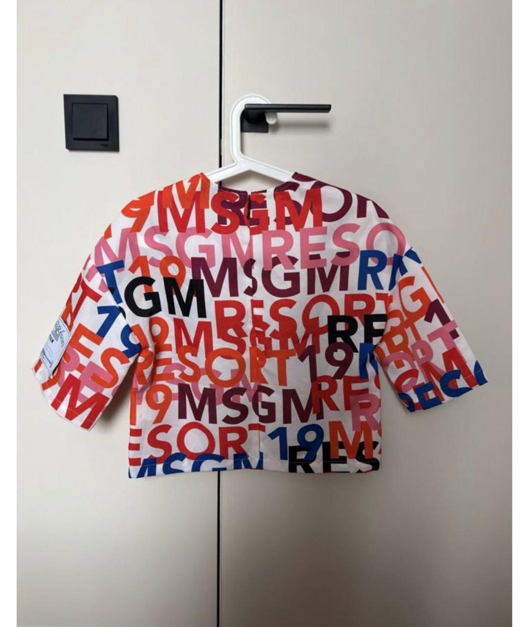 MSGM Мульти полиэстеровая футболка, фото 2