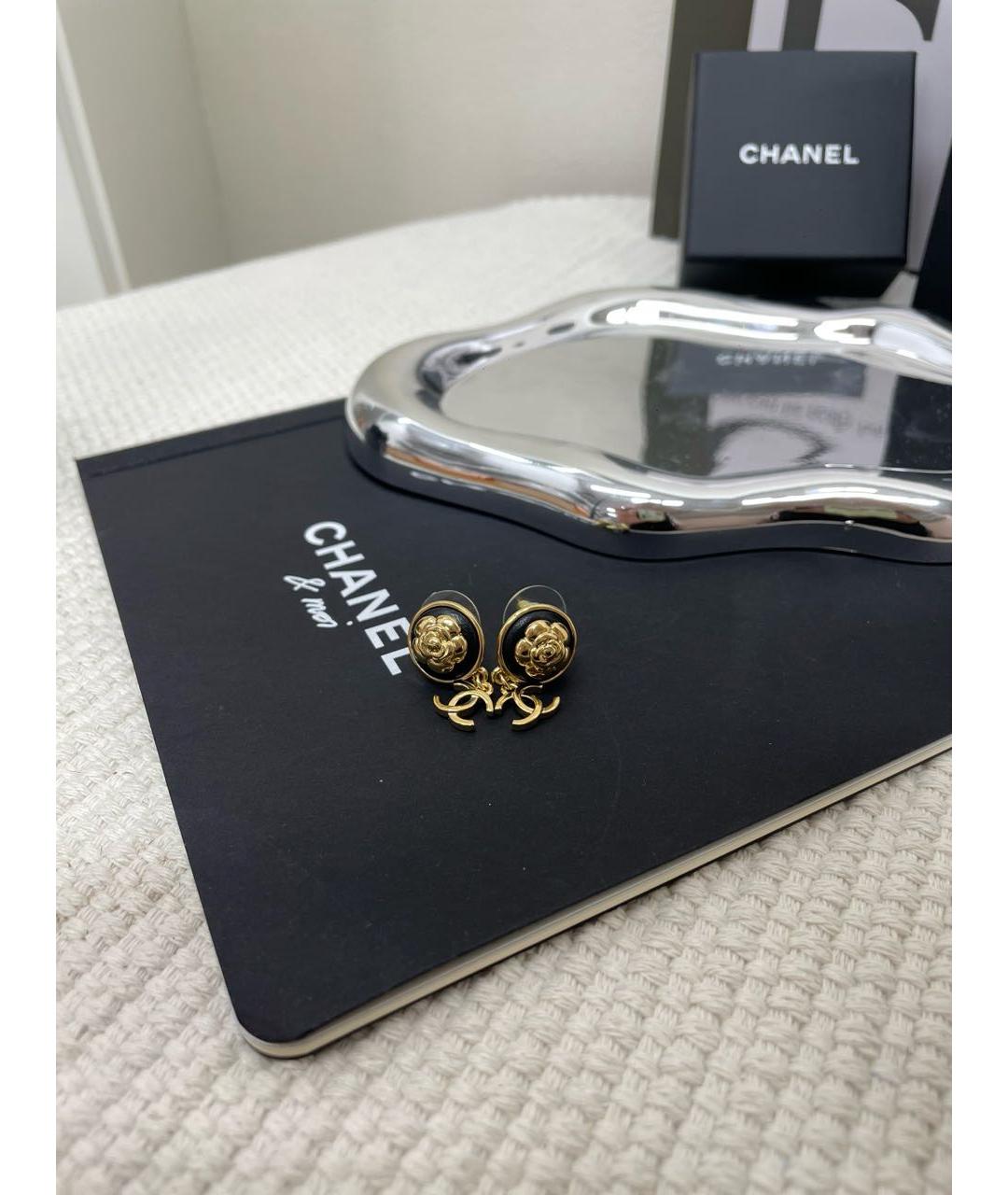 CHANEL Золотые серьги, фото 3