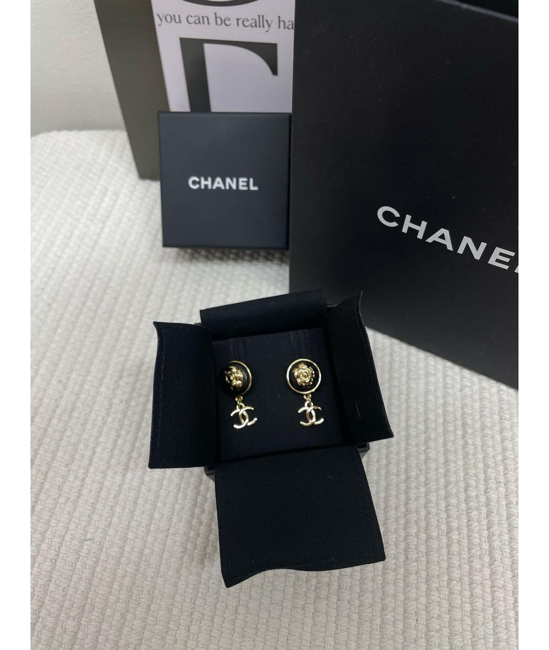 CHANEL Золотые серьги, фото 5