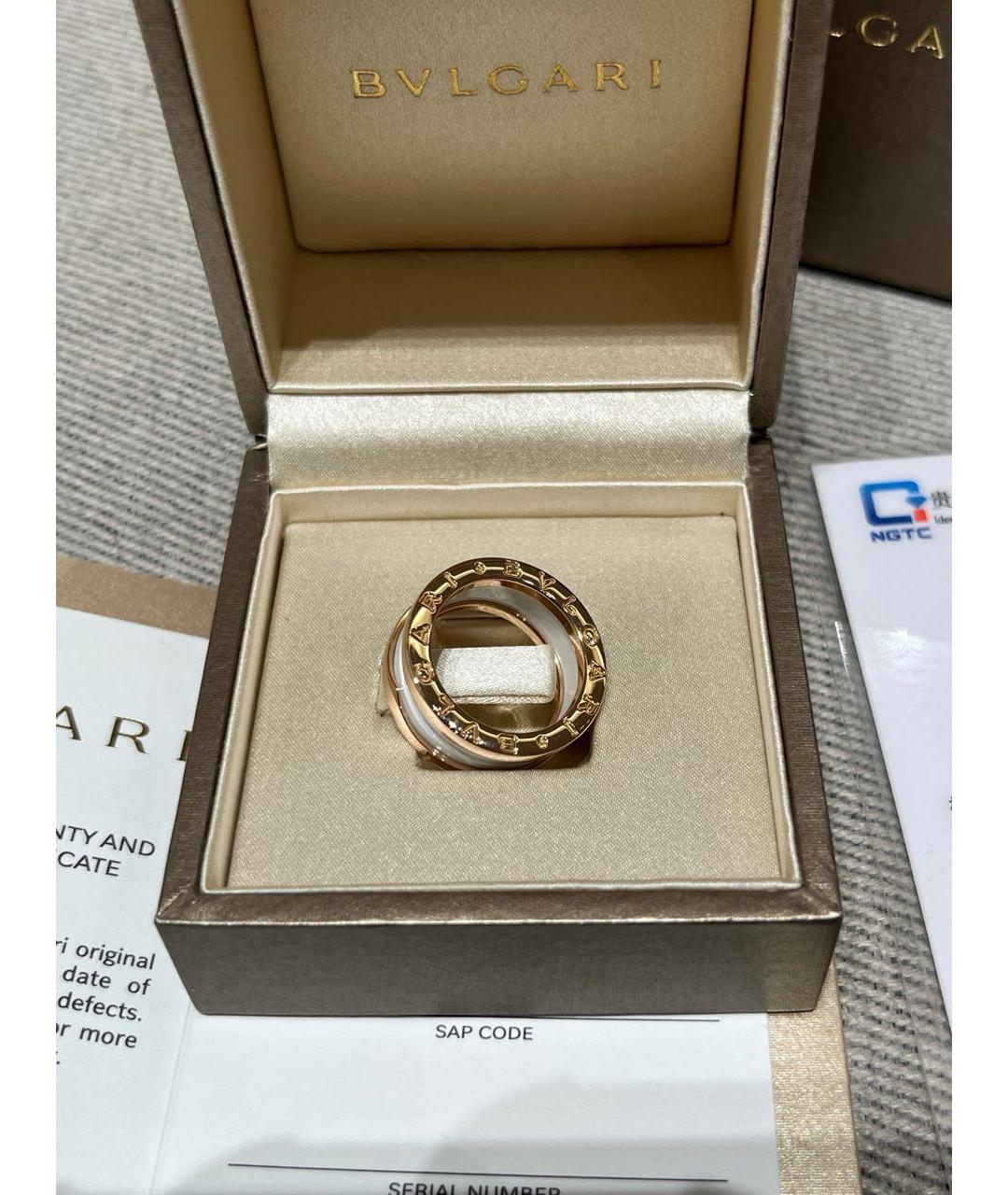 BVLGARI Золотое кольцо из розового золота, фото 3