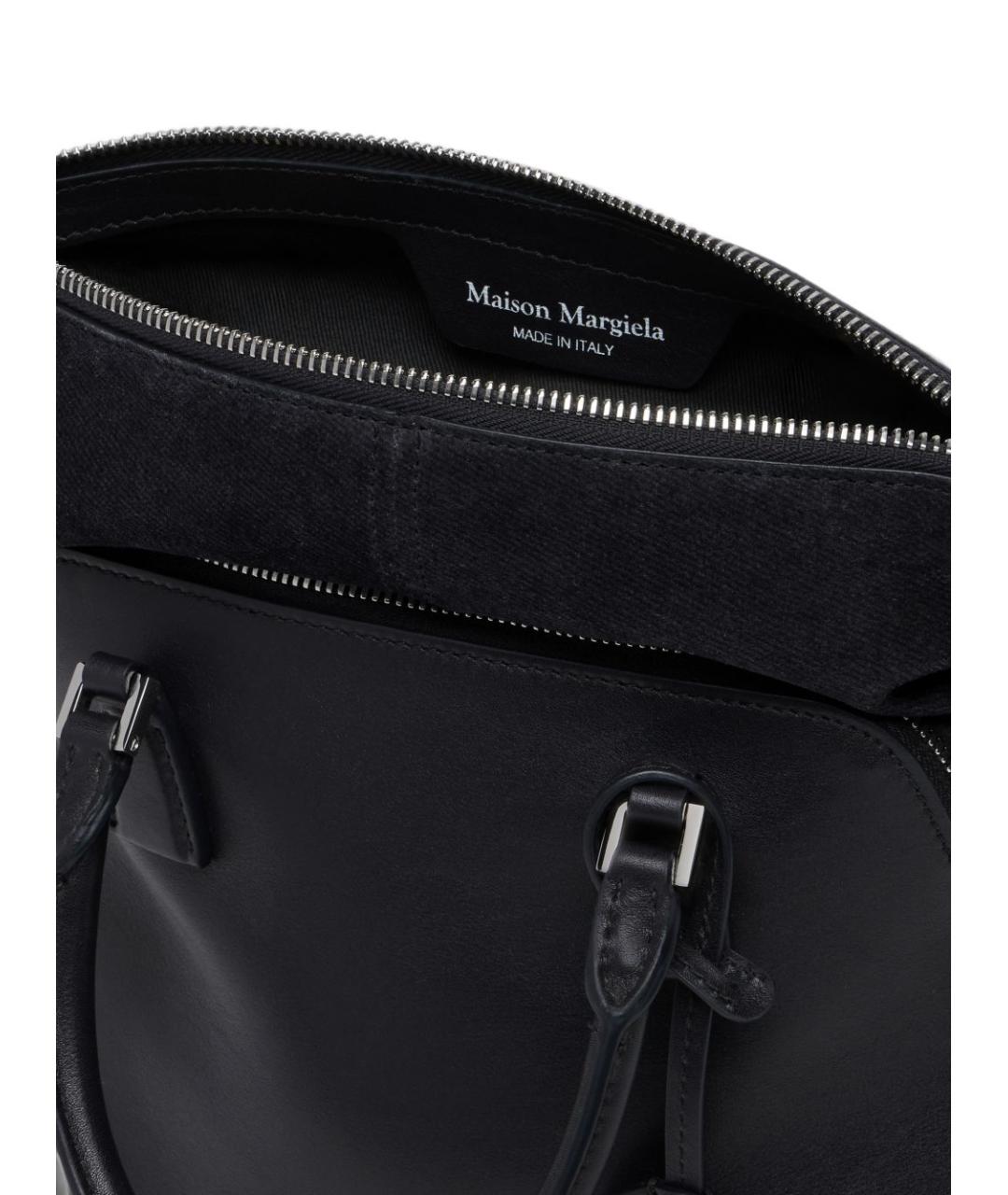 MAISON MARGIELA Серая кожаная сумка тоут, фото 5