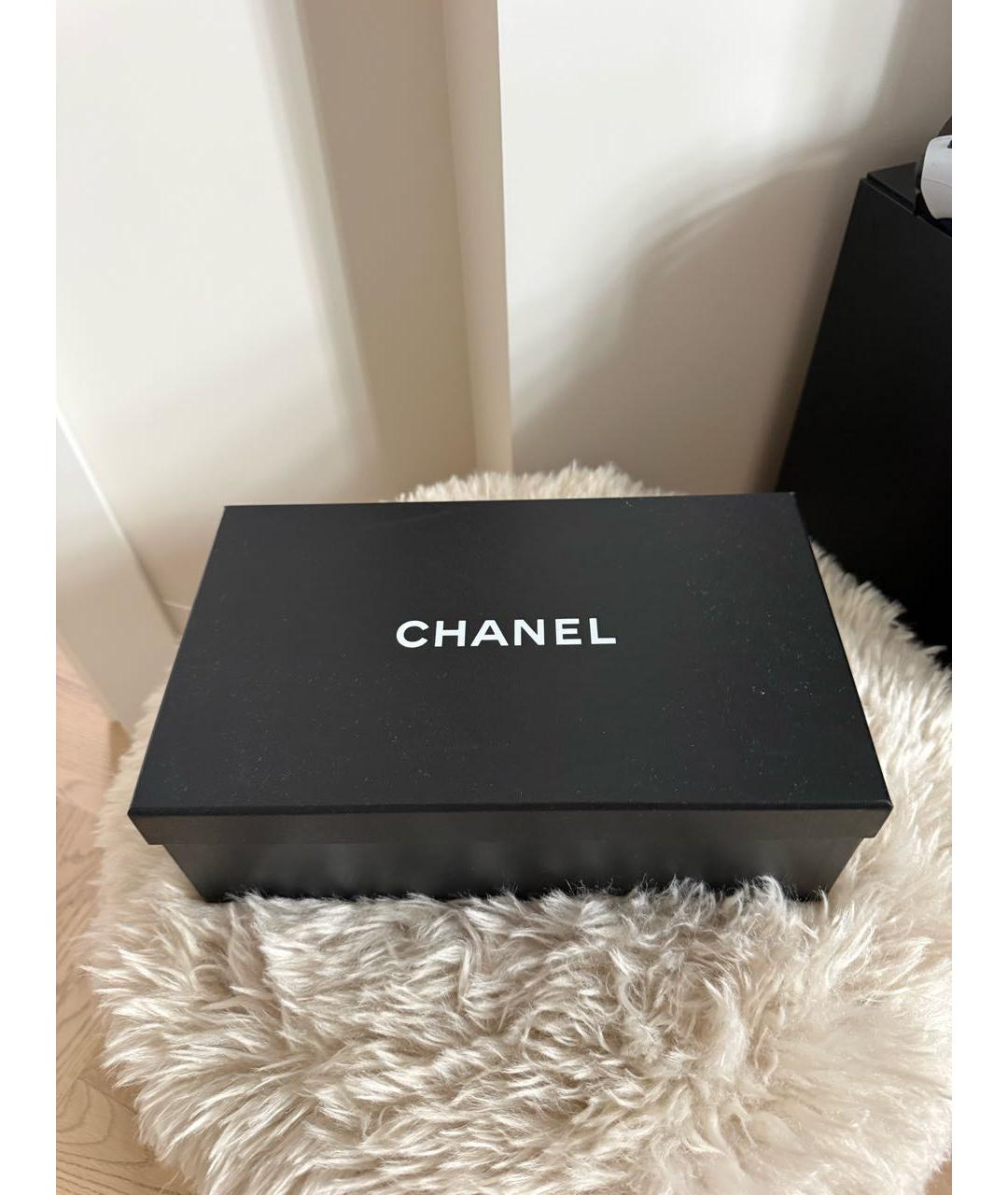 CHANEL Бежевые кожаные балетки, фото 8