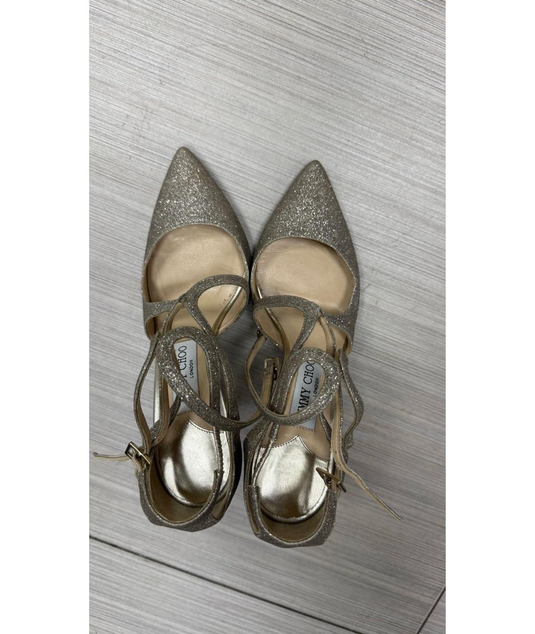 JIMMY CHOO Серебряные туфли, фото 3