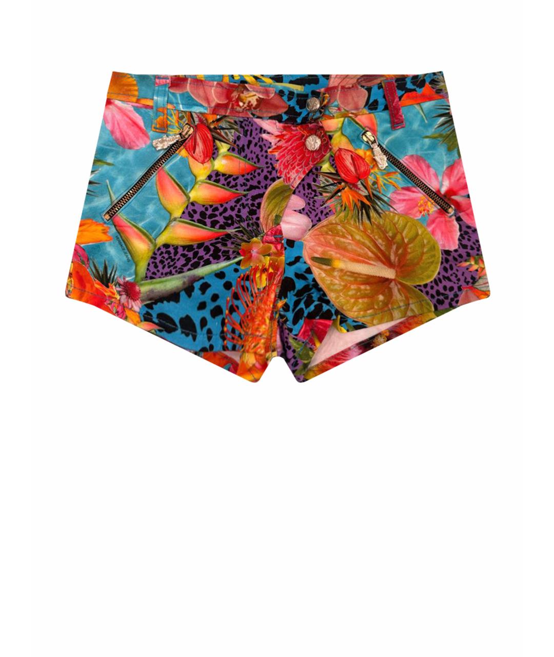 VERSACE JEANS COUTURE Мульти хлопко-эластановые шорты, фото 1