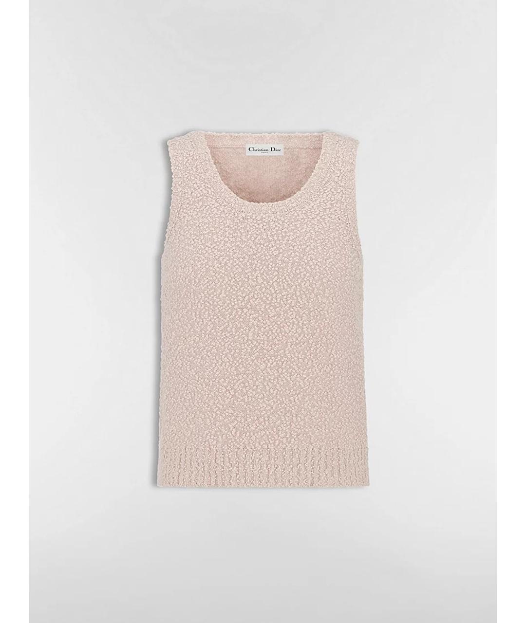 CHRISTIAN DIOR Розовый хлопковый кардиган, фото 2
