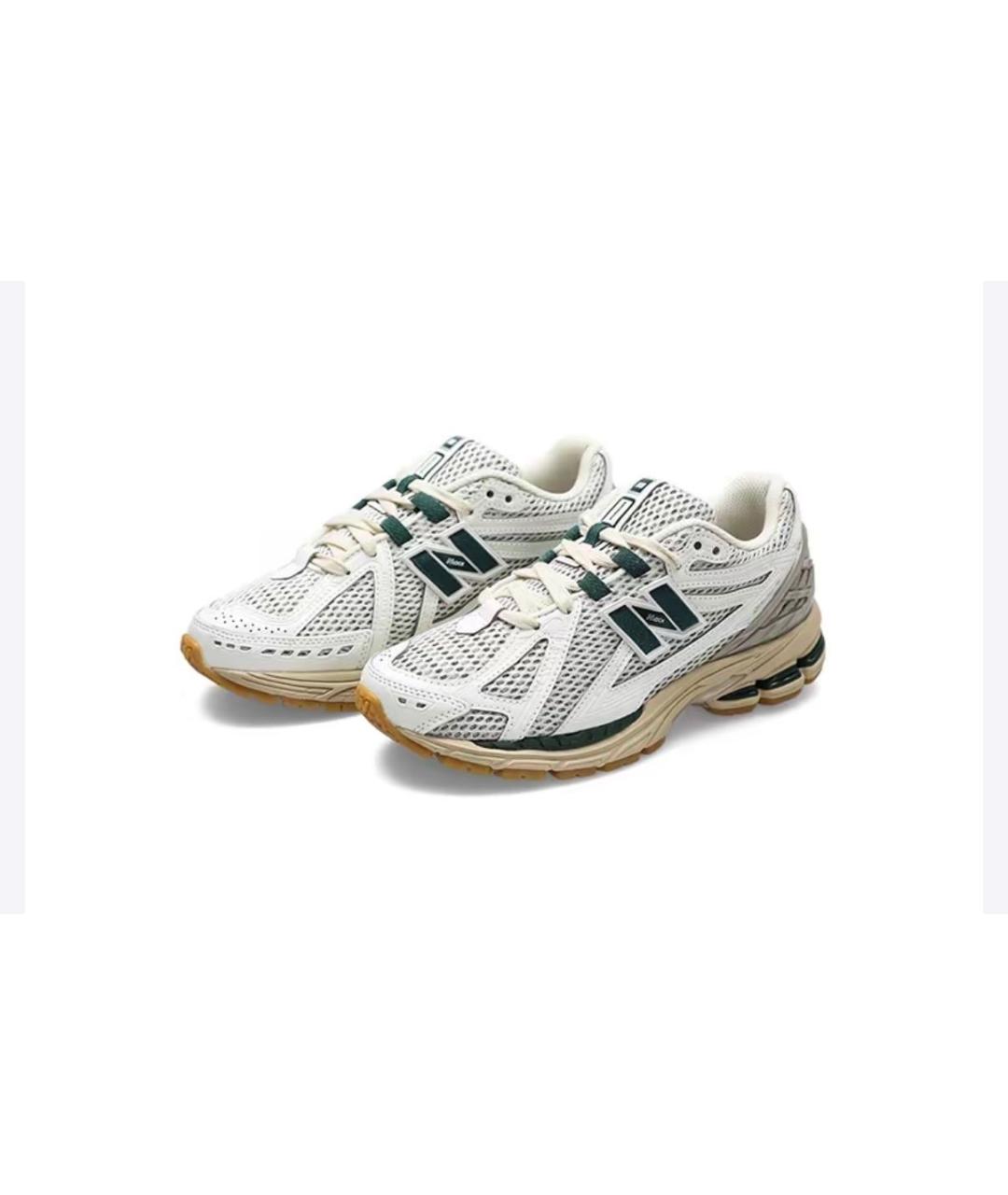 NEW BALANCE Бежевые текстильные низкие кроссовки / кеды, фото 2