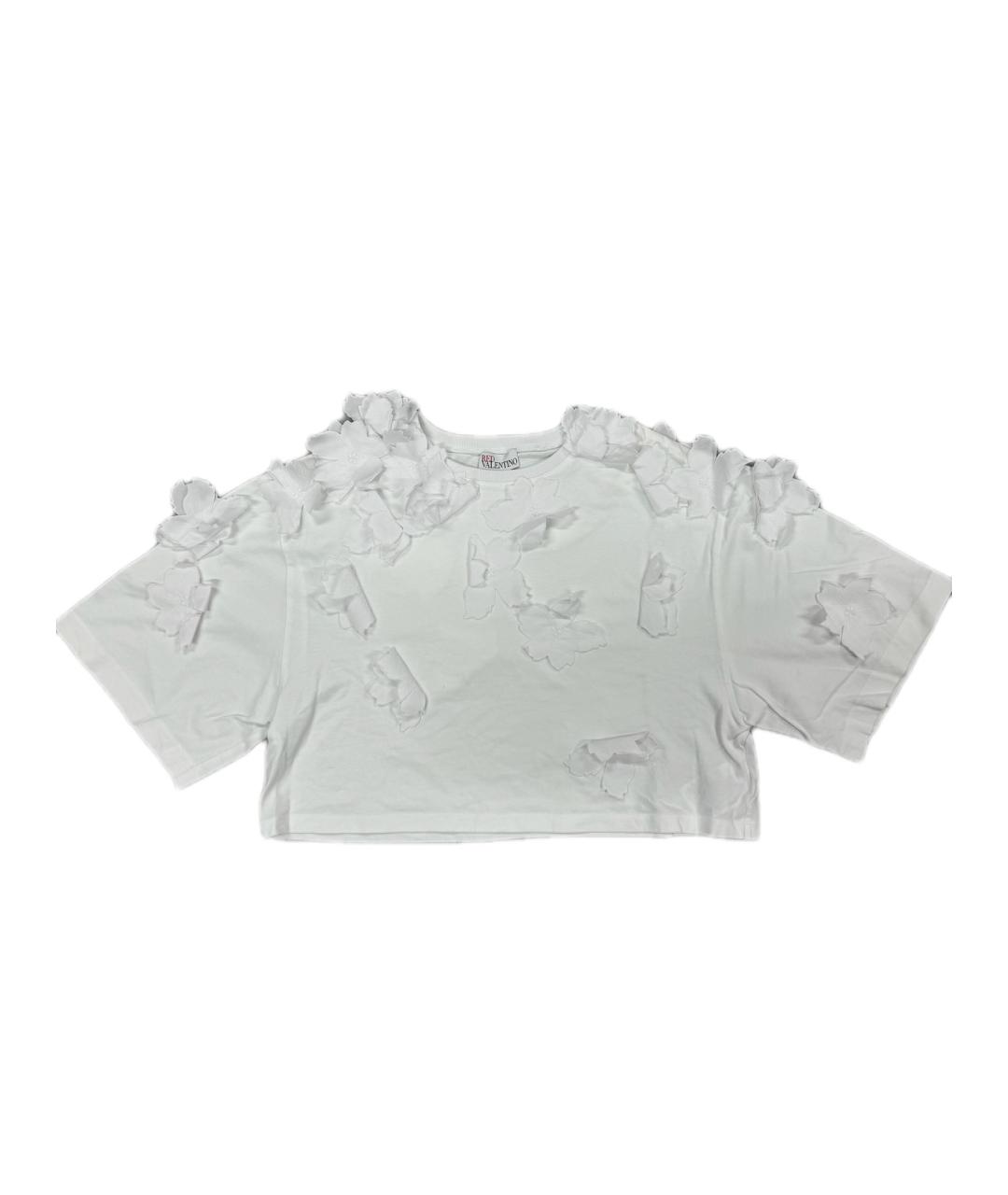 RED VALENTINO Белая футболка, фото 4