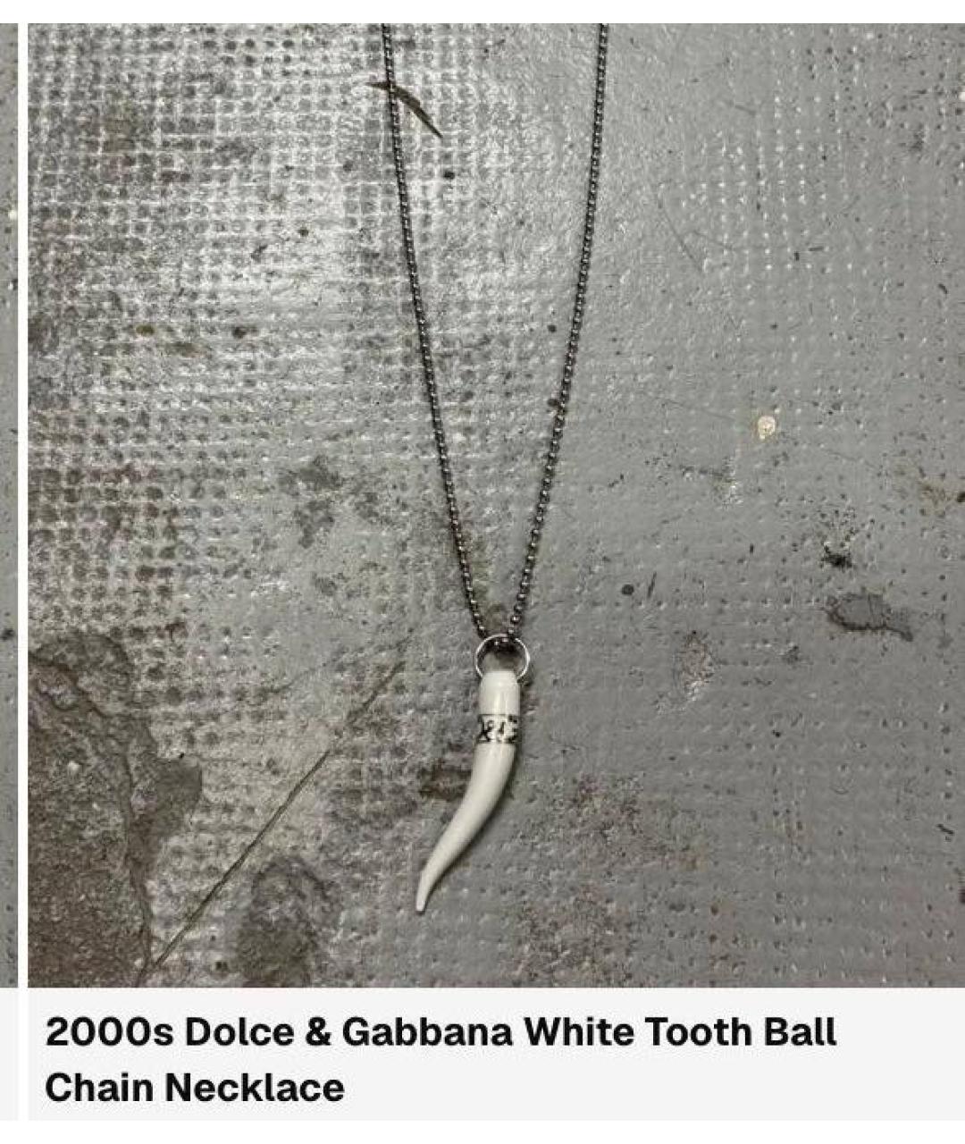 DOLCE&GABBANA Серебряная металлическая цепочка/подвеска, фото 5