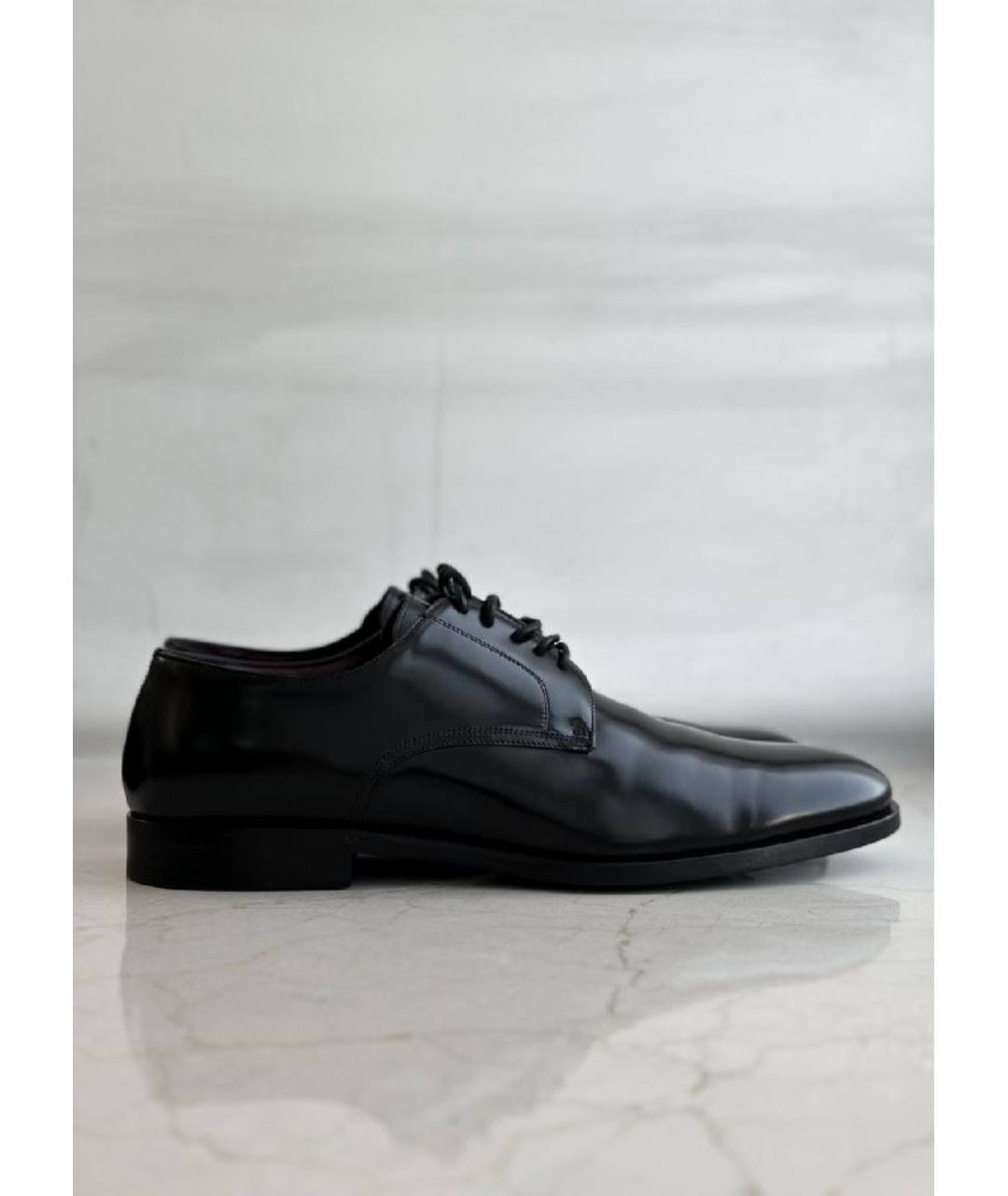 DOLCE&GABBANA Черные туфли из лакированной кожи, фото 7