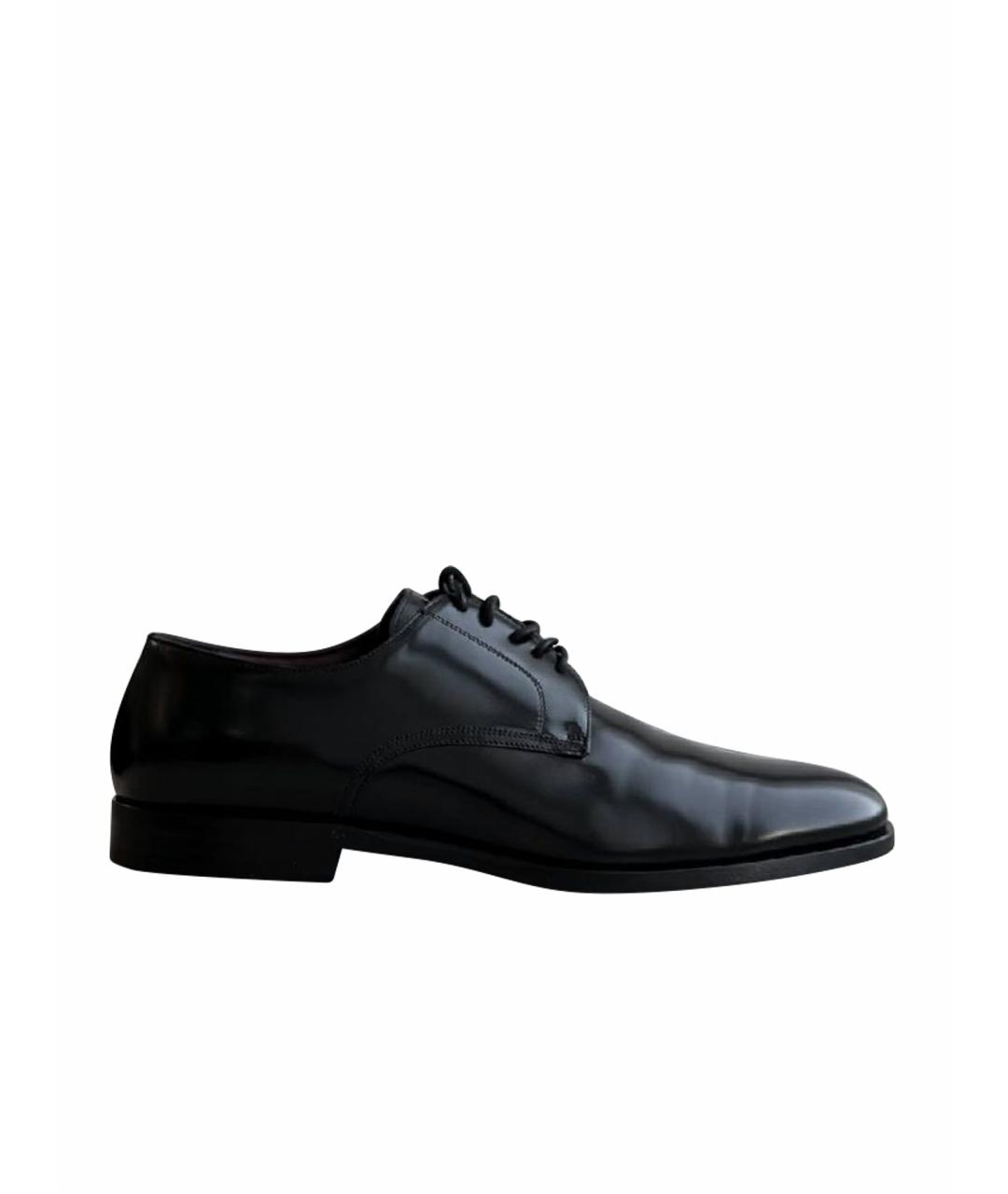 DOLCE&GABBANA Черные туфли из лакированной кожи, фото 1