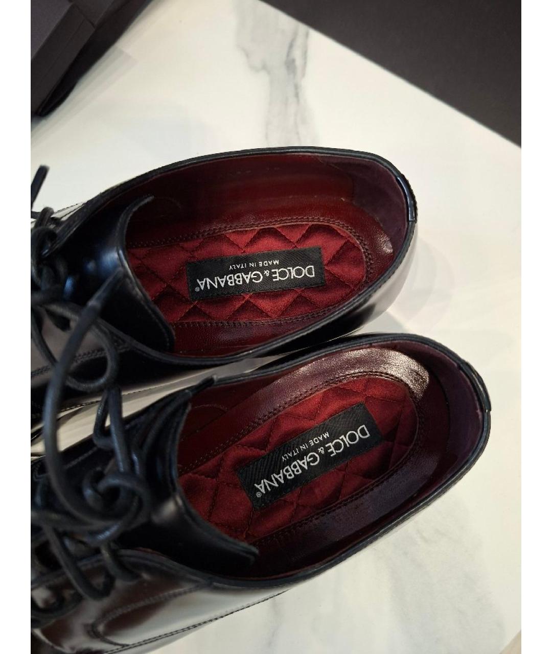 DOLCE&GABBANA Черные туфли из лакированной кожи, фото 5