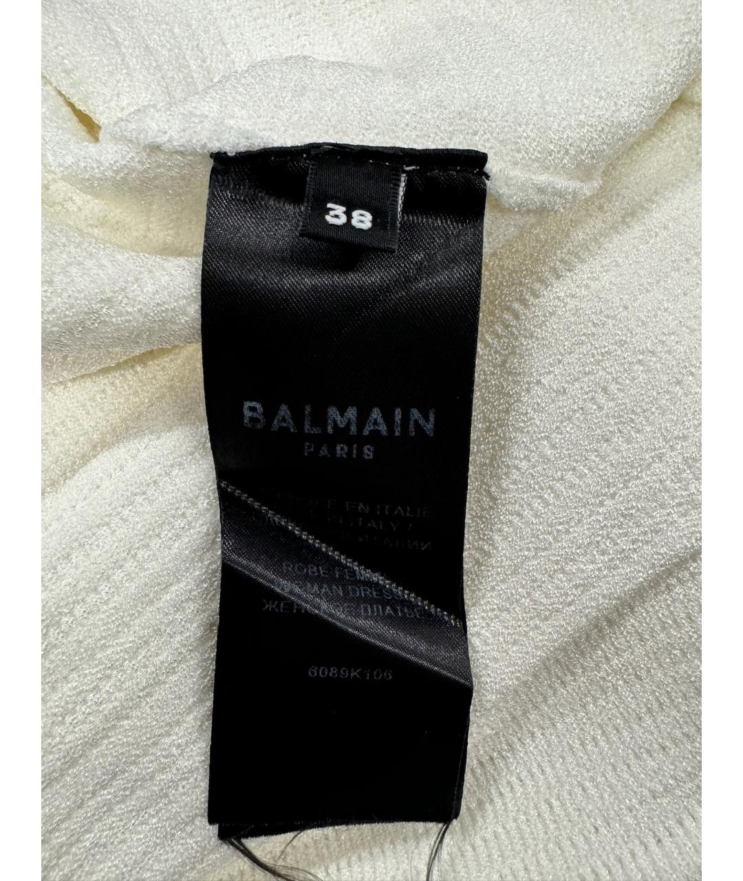 BALMAIN Белое вечернее платье, фото 3