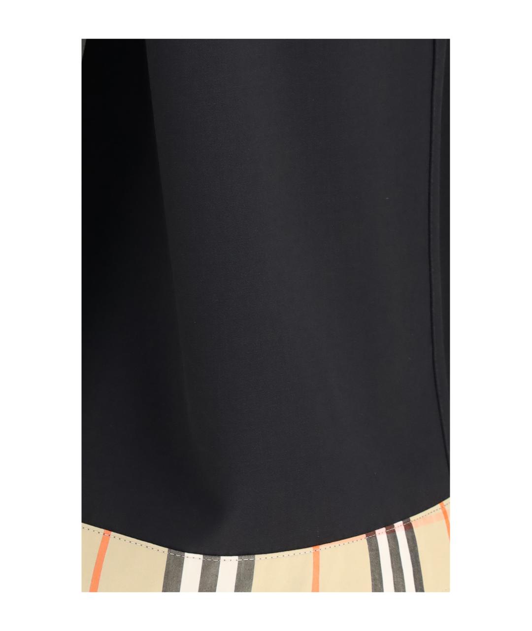 BURBERRY Черная шерстяная юбка макси, фото 3