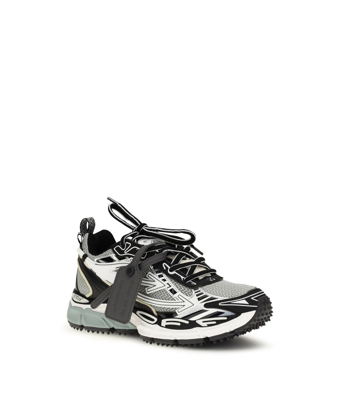 OFF-WHITE Серые текстильные кроссовки, фото 2