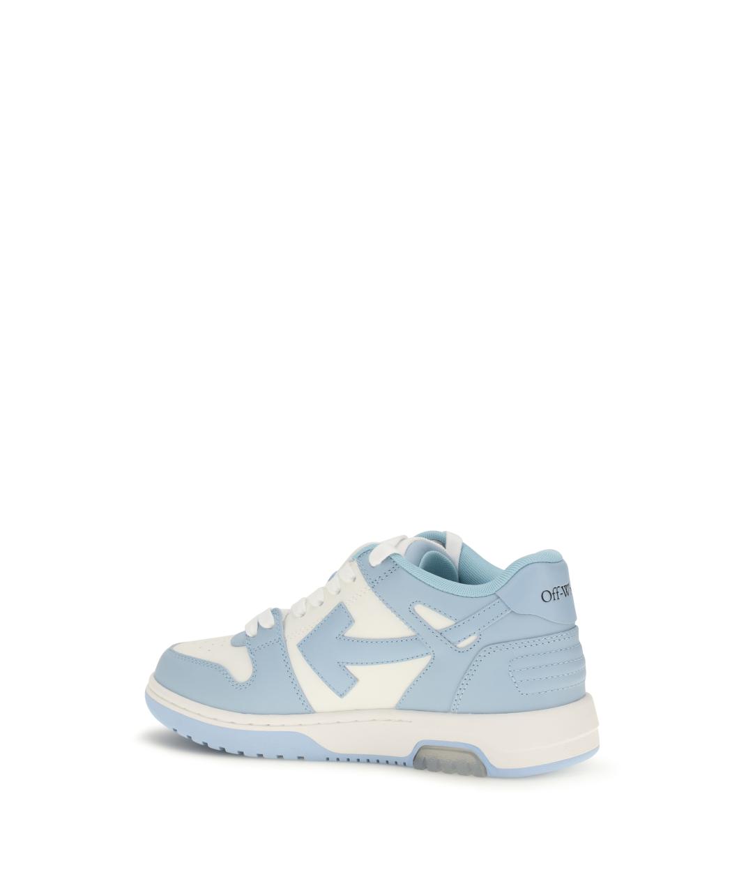 OFF-WHITE Голубые кожаные кроссовки, фото 3