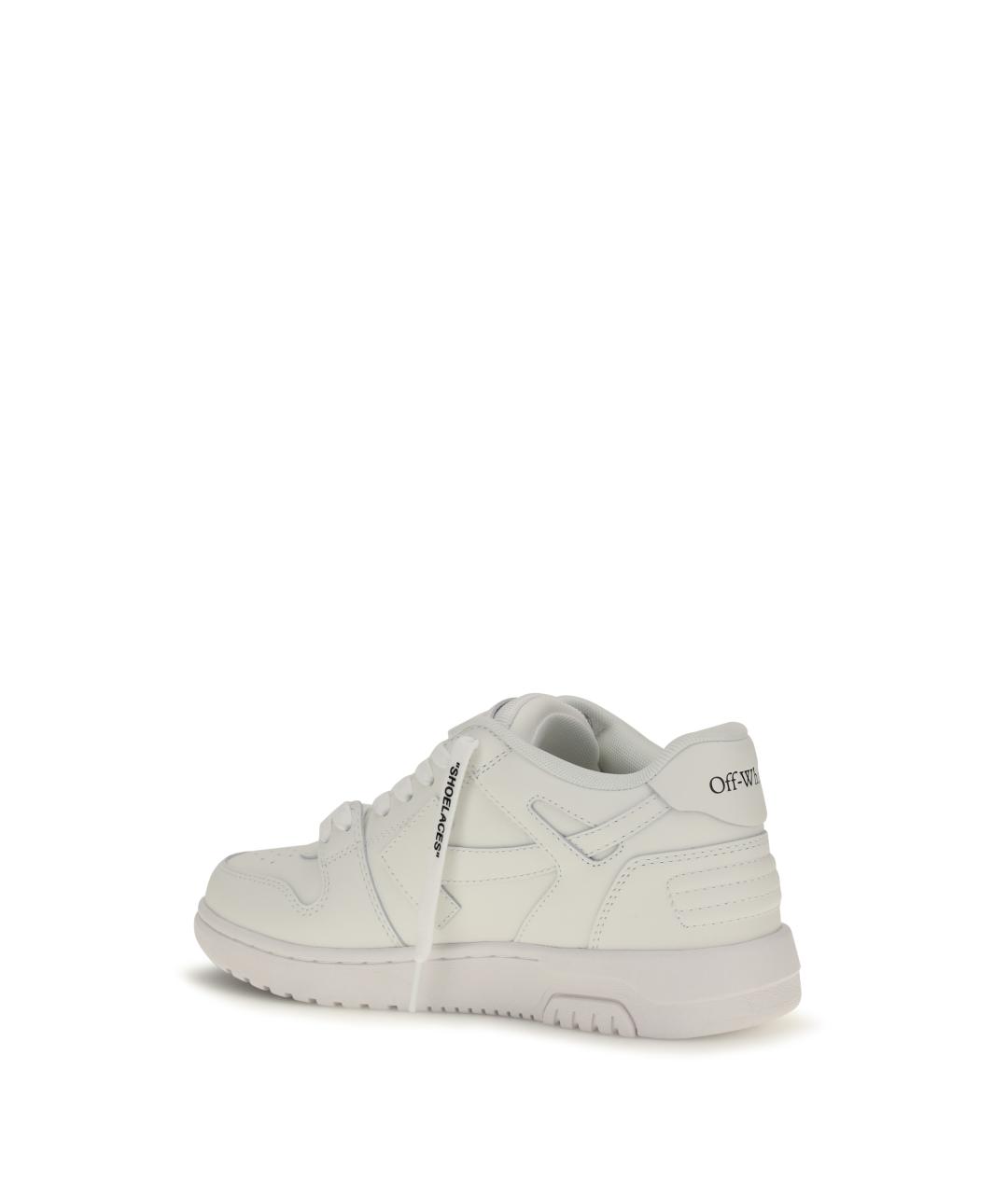 OFF-WHITE Белые кожаные кроссовки, фото 3
