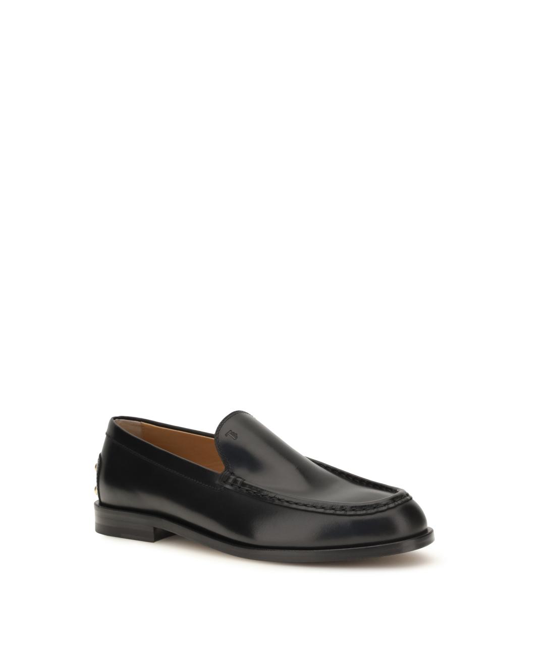 TOD'S Черные кожаные лоферы, фото 2