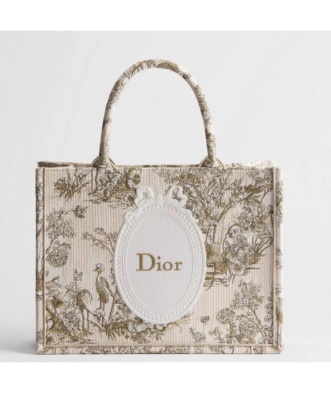 CHRISTIAN DIOR Бежевая сумка тоут, фото 4