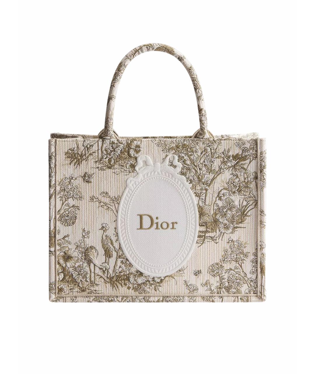 CHRISTIAN DIOR Бежевая сумка тоут, фото 1