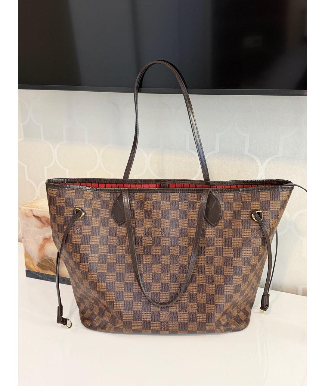 LOUIS VUITTON Коричневая сумка тоут, фото 7