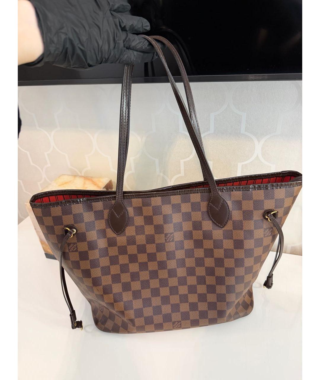 LOUIS VUITTON Коричневая сумка тоут, фото 3