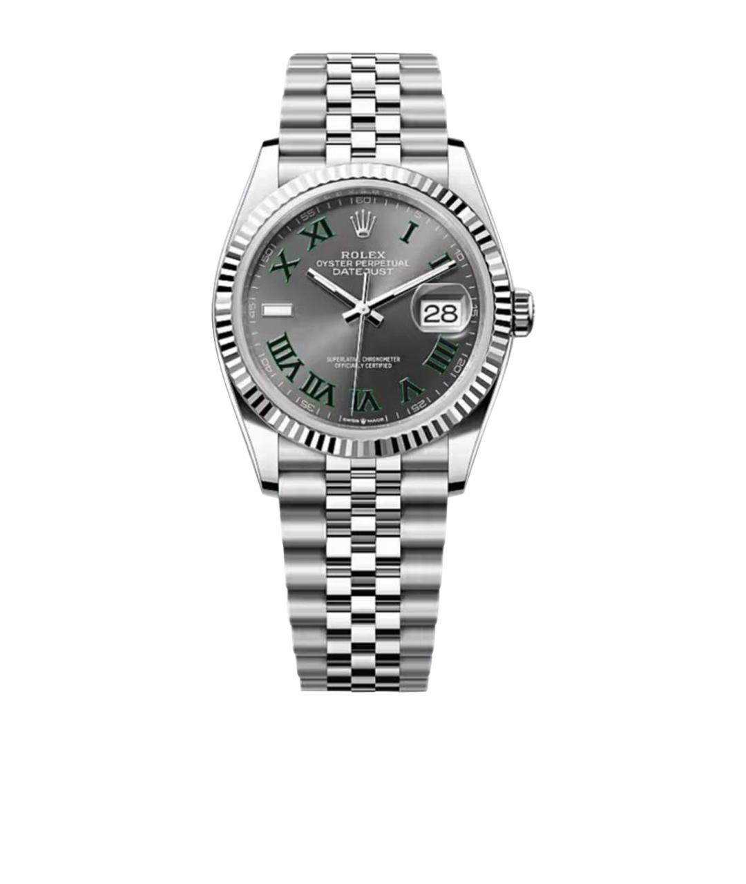 ROLEX Серые часы из белого золота, фото 1