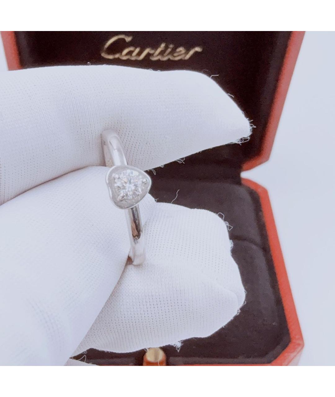 CARTIER Белое кольцо из белого золота, фото 3