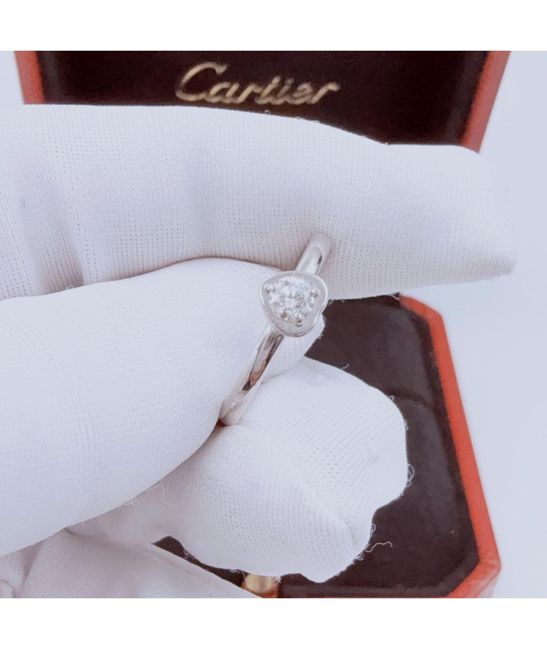 CARTIER Белое кольцо из белого золота, фото 2