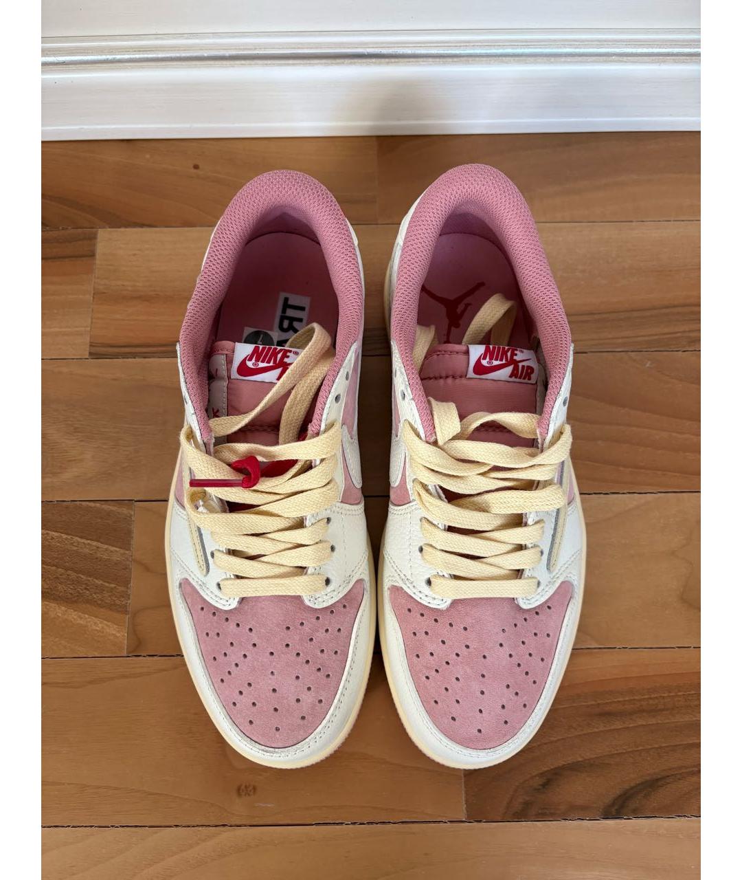 NIKE Розовые кожаные кроссовки, фото 3
