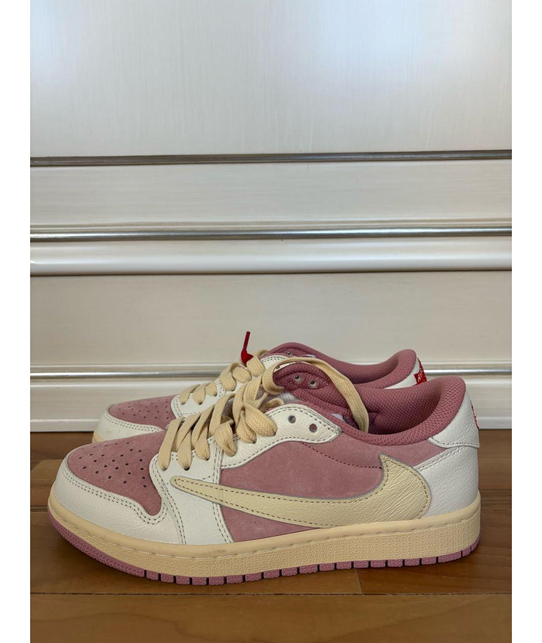NIKE Розовые кожаные кроссовки, фото 5