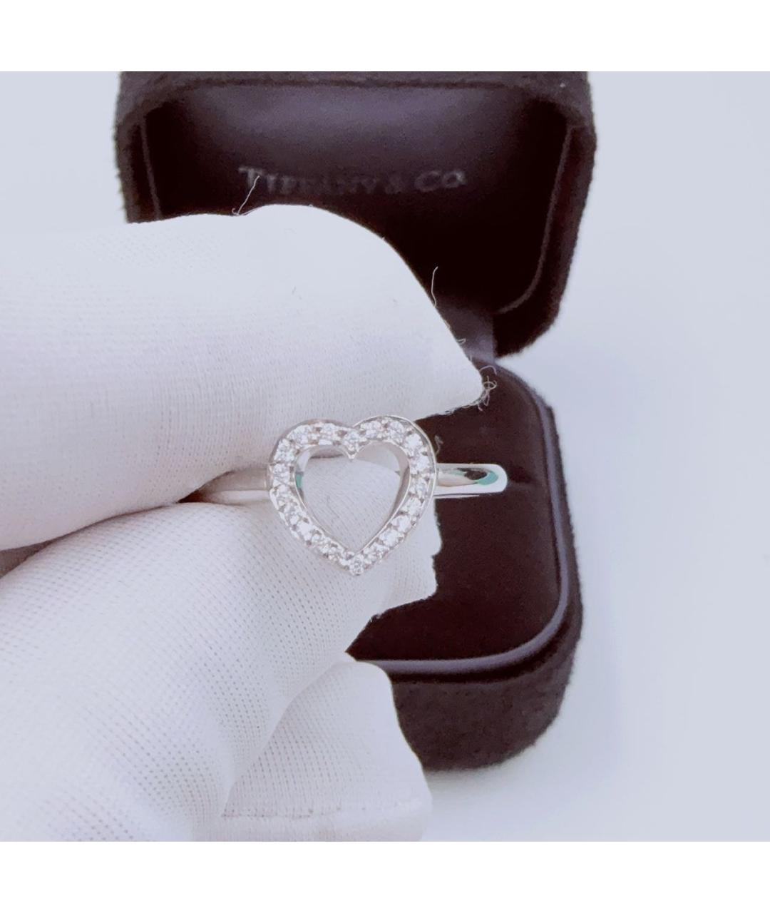TIFFANY&CO Белое платиновое кольцо, фото 7